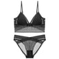 Sexy French Lace U Big Backless Bra and Panties Set Underwear Wireless Triangle Thin Cup Lingerie Women 2020 New Bralette