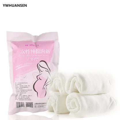 4pcs/lot Cotton Disposable Panties Maternity Underwear Women's Travel Prenatal Postpartum Childbirth Pregnancy Briefs