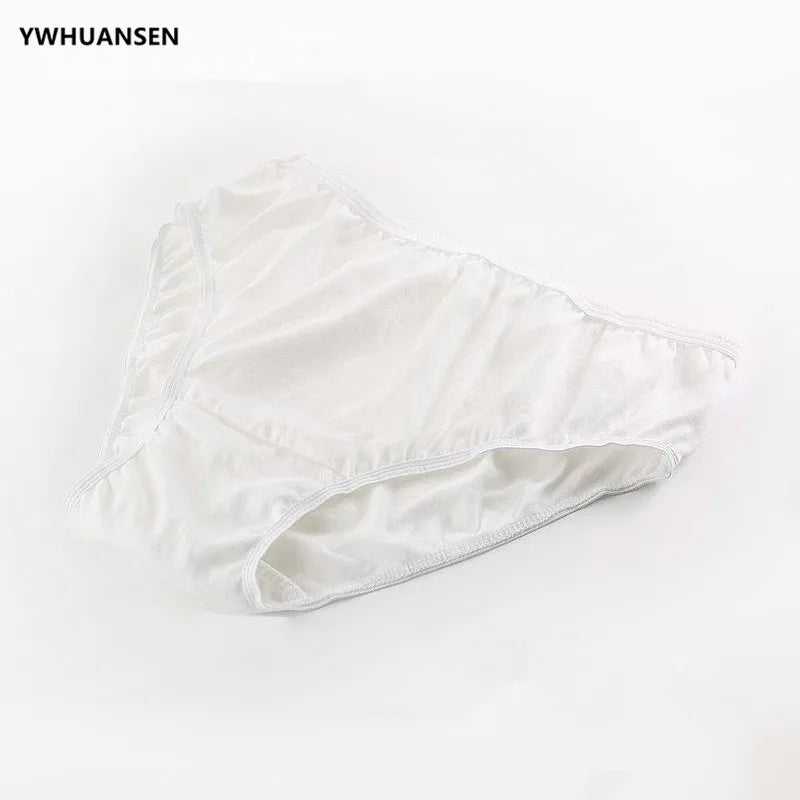 4pcs/lot Cotton Disposable Panties Maternity Underwear Women's Travel Prenatal Postpartum Childbirth Pregnancy Briefs