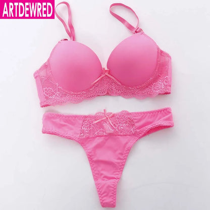 New 2020 Brand Sexy Seamless One Piece Intimates Bras & Brief Sets Underwear For Womens Ladies Push Up Plunge Dress Bra Sets