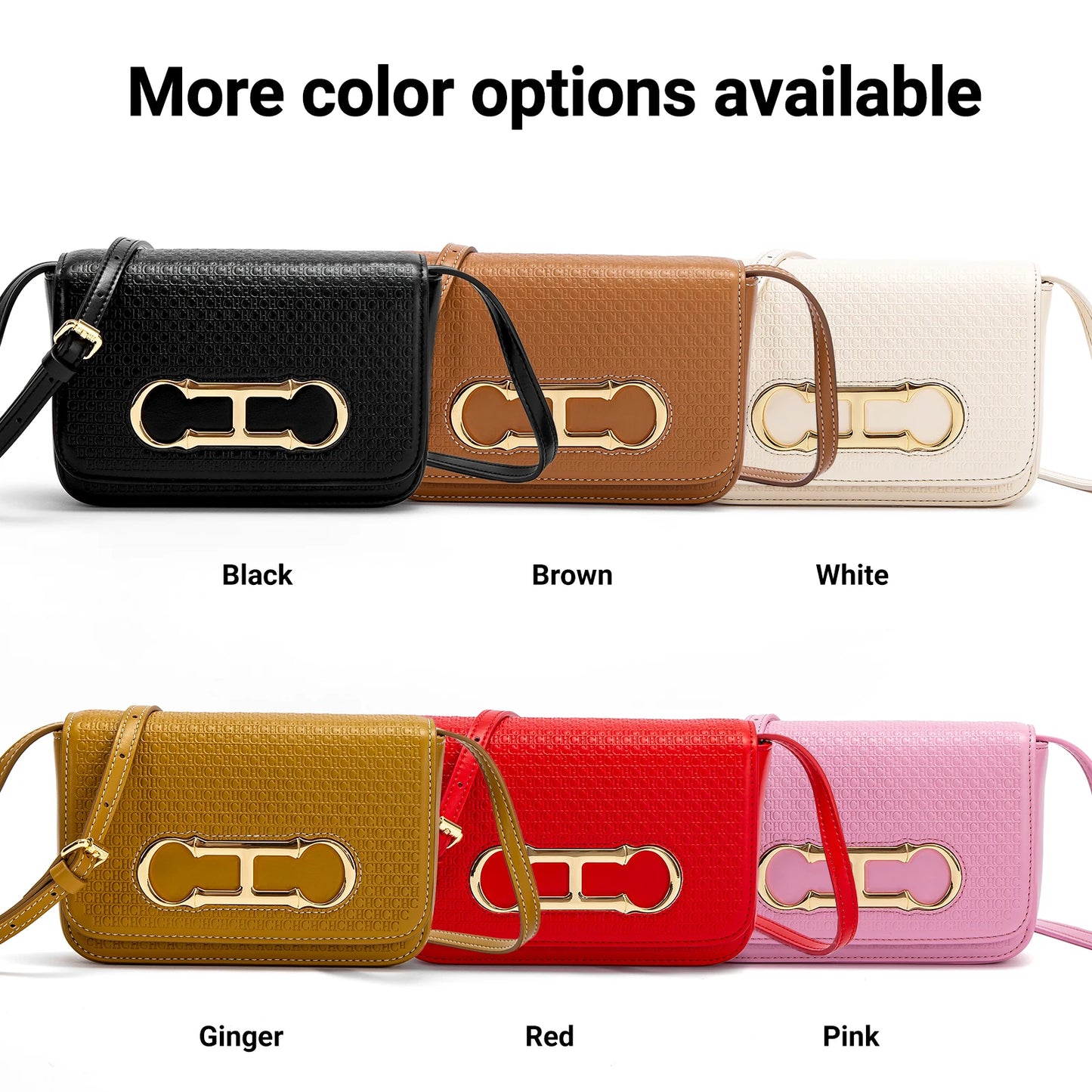 Letter Printing Design Multiple Colors Available Solid Color Simple and Fashionable New Product Women's Shoulder Bag