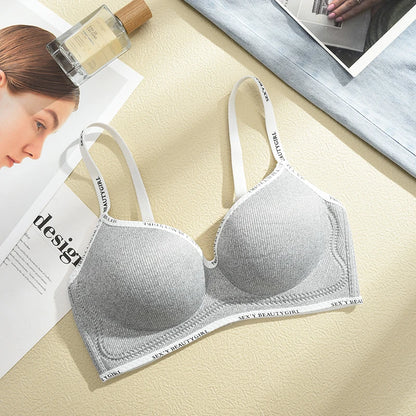 FINETOO Women Underwear Small Chest Sexy Push Up Lingerie Seamless Bra for Women Comfortable Everyday Bra Thick Bralette 32-38AB