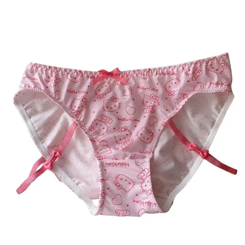 Sanrios Hello Kittys Underwear Cute New Style Cartoon Briefs Creativity Hot Sale Ins Kawaii Student Comfortable Home Pants Girls