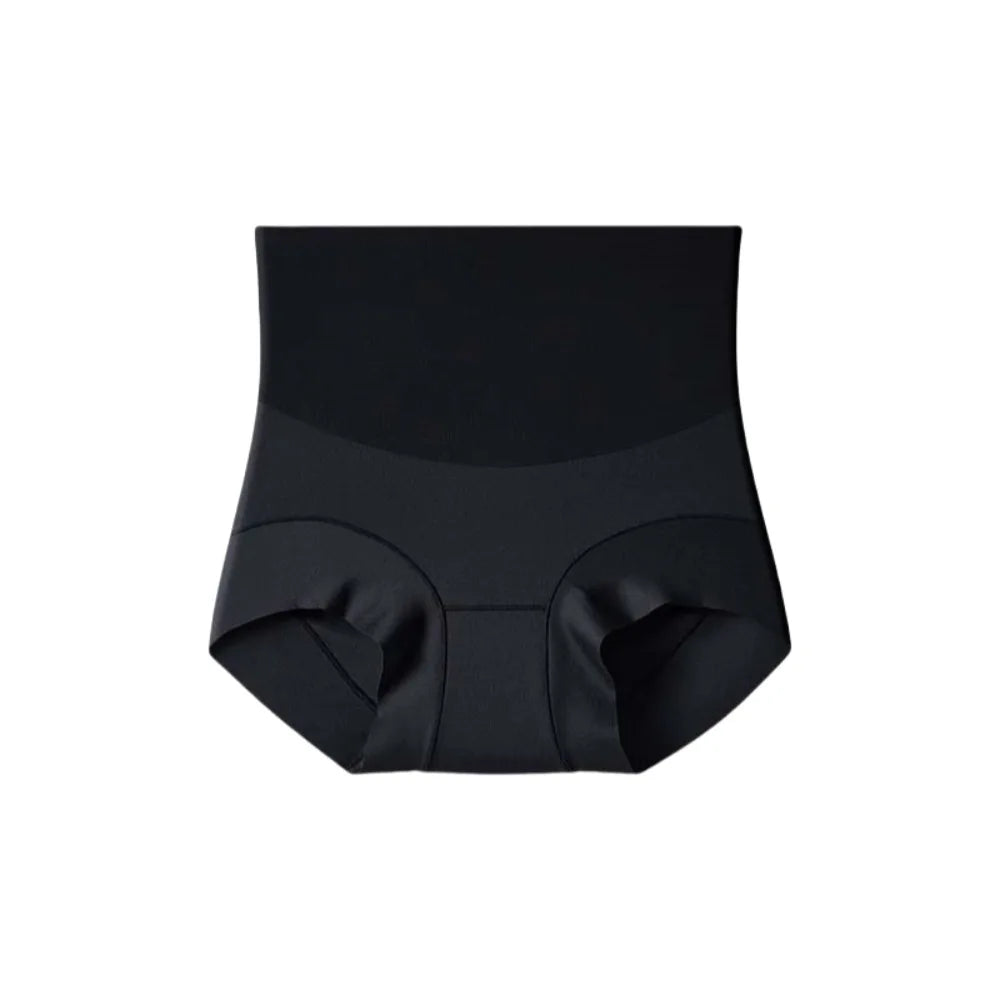 High Waist Postpartum Body Shaper Shapewear Cotton Crotch Butt Lifter Briefs Belly Contracting Solid Color Panties