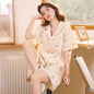100% Cotton Lightweight Summer Pajamas Set Simple Design Loungewear for Indoor And Outdoor Wear Comfortable Sleepwear