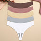 5PCS Ice Silk Seamless Thongs Women's Sexy Invisible Underwear Ultra-thin Low Waist G-String Breathable Stretchy Bikini Lingerie