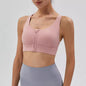 Front Zipper Sports Bra Shock-proof Sports Underwear High Impact Yoga Bra Quick Dry running vest Fitness Yoga Bra Top For Wome