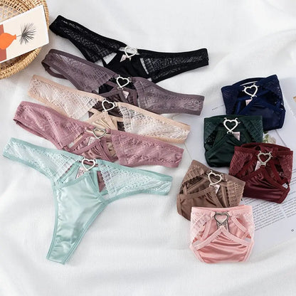 Temptation Seamless Underpants Love Heart Underwear Temptation For Women Female Lingerie Briefs Women Thong Lace Panties