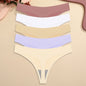 5PCS Ice Silk Seamless Thongs Women's Sexy Invisible Underwear Ultra-thin Low Waist G-String Breathable Stretchy Bikini Lingerie