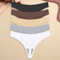 5PCS Ice Silk Seamless Thongs Women's Sexy Invisible Underwear Ultra-thin Low Waist G-String Breathable Stretchy Bikini Lingerie