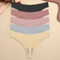5PCS Ice Silk Seamless Thongs Women's Sexy Invisible Underwear Ultra-thin Low Waist G-String Breathable Stretchy Bikini Lingerie