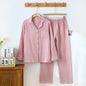 100% Cotton Gauze Women Pajamas Polka Dot Print Sleepwear 2025 Spring Female 2 Piece Set Nightwear Lady Pyjamas Loungewear
