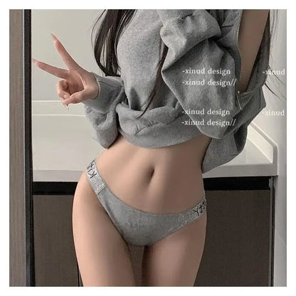 Sanrios Hello Kittys Triangle Panties Soft Sexy Girls Party 2026 New Glitter 3D Sweet Spicy Cartoon Light European Comfortable
