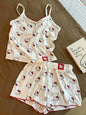 Y2K Hello Kitty Pajamas Set Anime Sanrio Summer Woman Vest Shorts Pajama Sweet Student Casual Wear Girl Cartoon Homewear