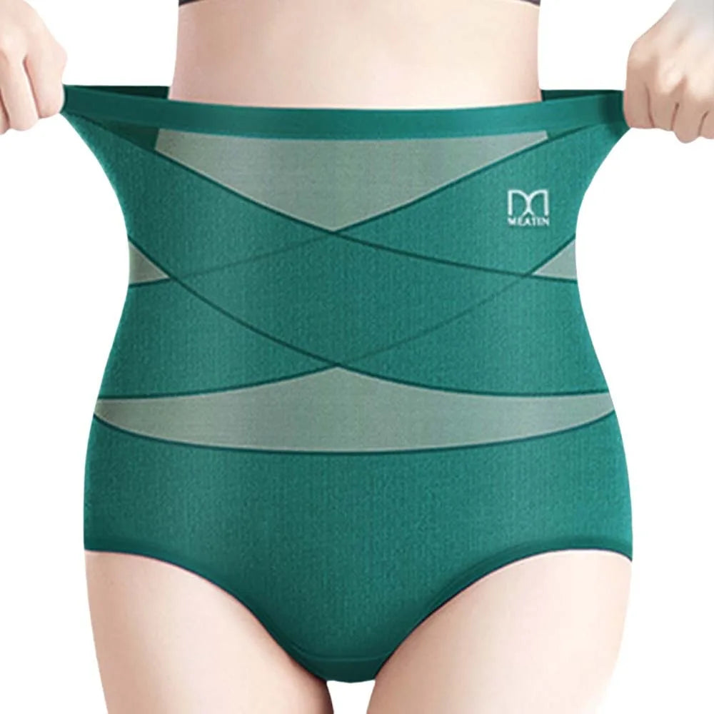 High Waist Postpartum Body Shaper Shapewear Cotton Seamless Underpants Large Size Panties Waist Trainer Tummy Control Underwear