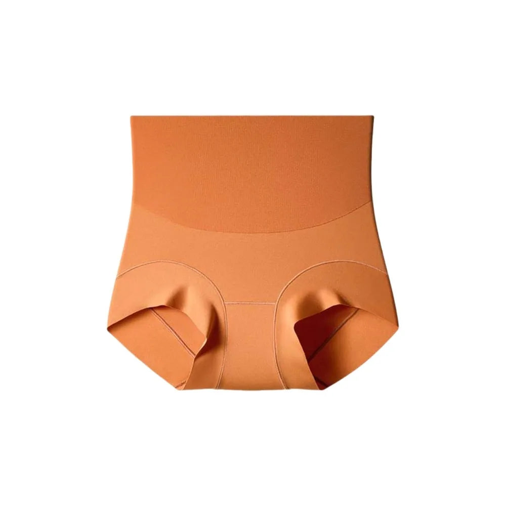 High Waist Postpartum Body Shaper Shapewear Cotton Crotch Butt Lifter Briefs Belly Contracting Solid Color Panties