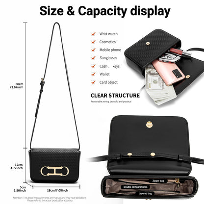Letter Printing Design Multiple Colors Available Solid Color Simple and Fashionable New Product Women's Shoulder Bag