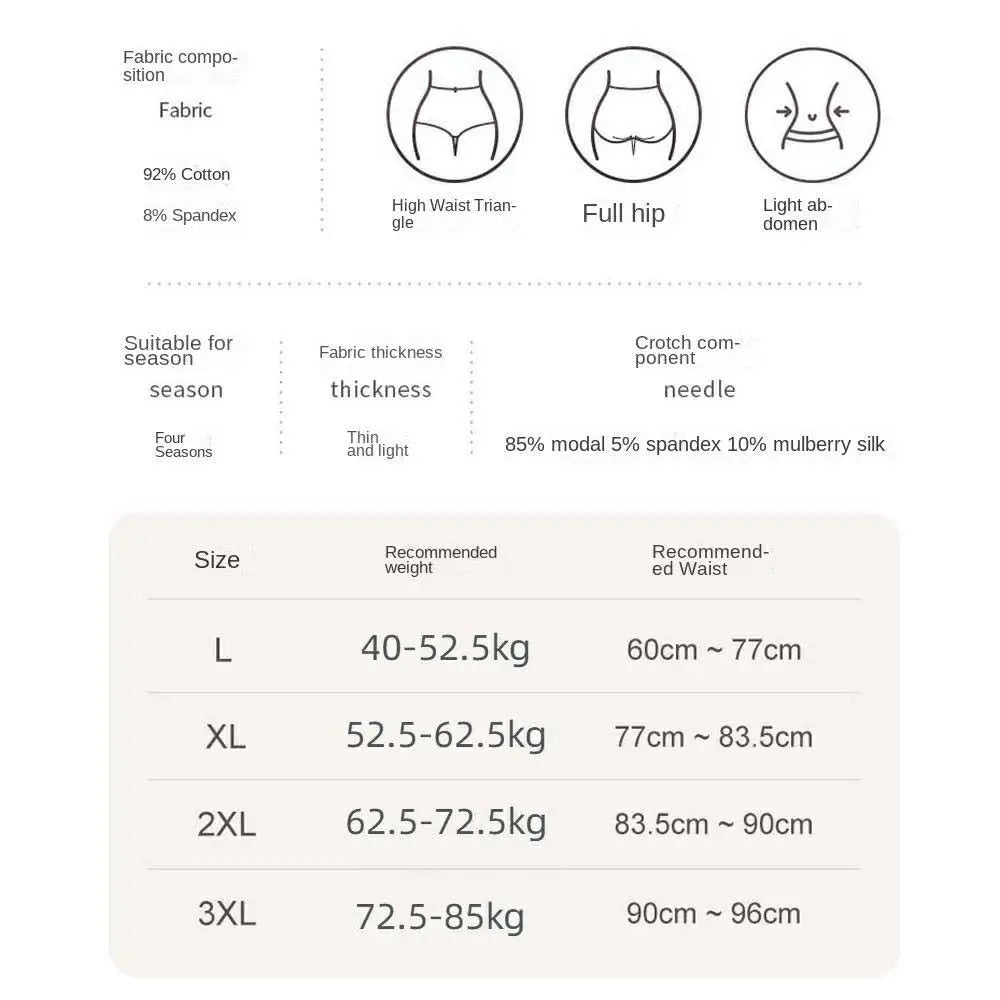 High Waist Postpartum Body Shaper Shapewear Cotton Seamless Underpants Large Size Panties Waist Trainer Tummy Control Underwear