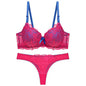 New Sexy Women Bras Set Push Up Underwear 34/75 36/80 38/85 40/90 42/95 ABCDE Cup Plus Size Lace Lady Lingerie
