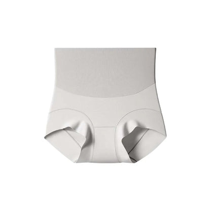 High Waist Postpartum Body Shaper Shapewear Cotton Crotch Butt Lifter Briefs Belly Contracting Solid Color Panties