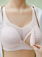 Front Button Maternity Nursing Bra Adjustable Gathered Underwear Comfortable Breastfeeding Bra for Feeding Pregnant Women Clothe