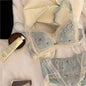 Women's Bra Briefs Suit Underwear Fashion Push Up Bra Sexy Lace Panties Girls' Non Steel Ring Brassiere Female Sexy Lingerie Set