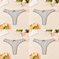 4PCS Breathable Comfortable Cotton Women's Thong Sexy G-string Skin-friendly Women's Underwear Seamless Stretchy Women's Panties