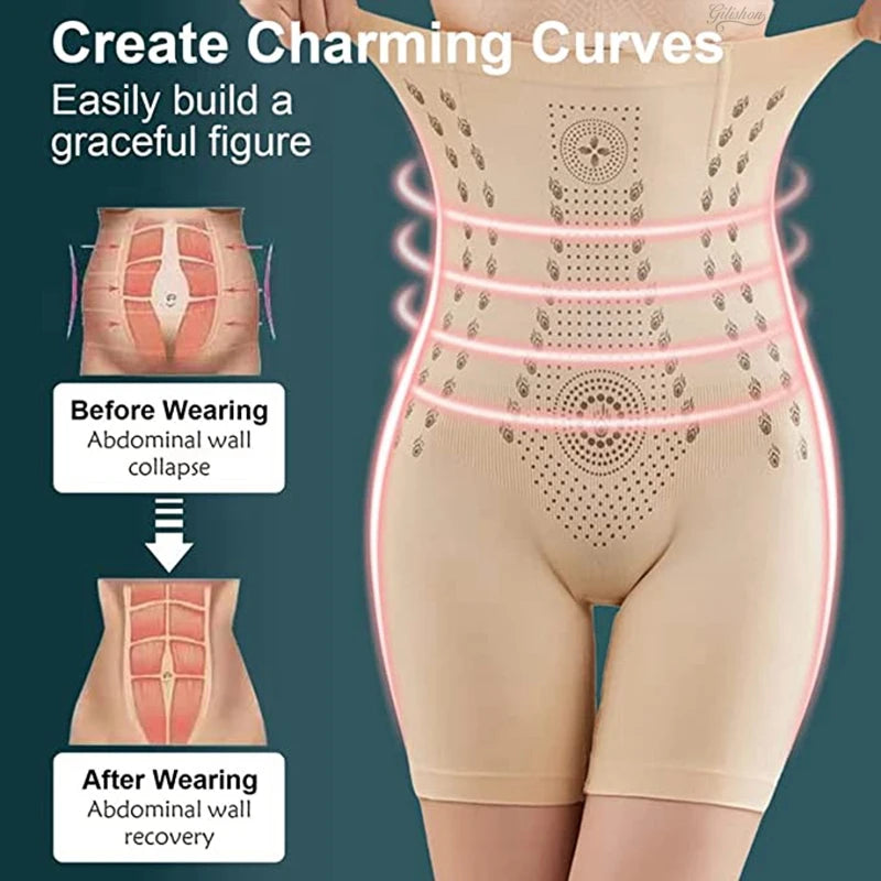 High Waist Slimming Shorts Seamless Women Tummy Control Panties Postpartum Butt Lift Shaping Underwear Flat Belly Shaperwear