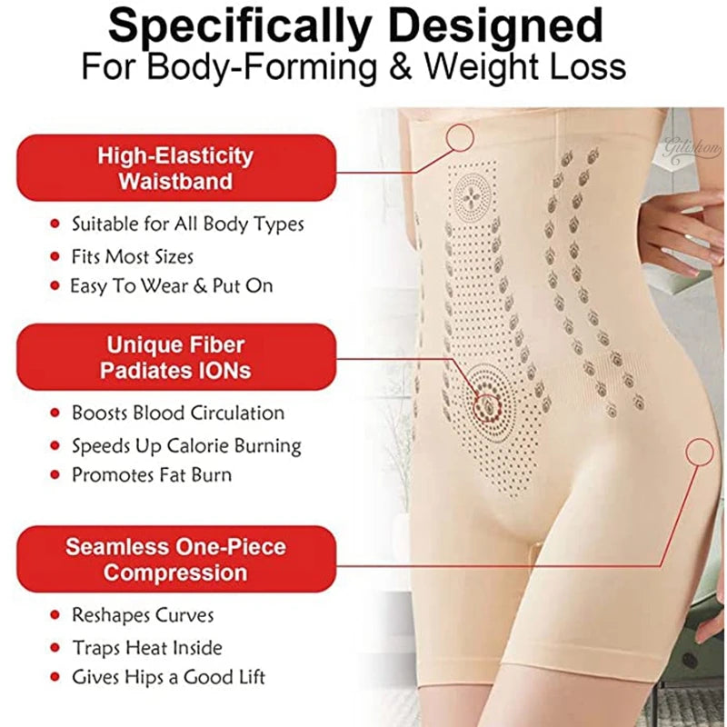 High Waist Slimming Shorts Seamless Women Tummy Control Panties Postpartum Butt Lift Shaping Underwear Flat Belly Shaperwear