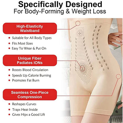 High Waist Slimming Shorts Seamless Women Tummy Control Panties Postpartum Butt Lift Shaping Underwear Flat Belly Shaperwear