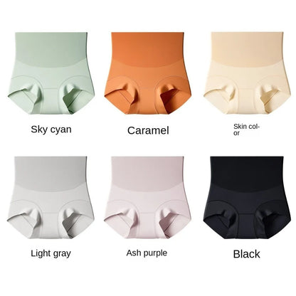 High Waist Postpartum Body Shaper Shapewear Cotton Crotch Butt Lifter Briefs Belly Contracting Solid Color Panties
