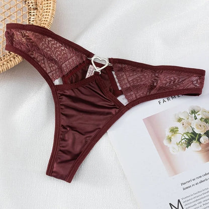 Temptation Seamless Underpants Love Heart Underwear Temptation For Women Female Lingerie Briefs Women Thong Lace Panties