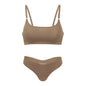 Hot Sale High Quality Latest Design Us Size Stylish Solid Ice Silk Seamless Wireless Bras And Women Underwear Set