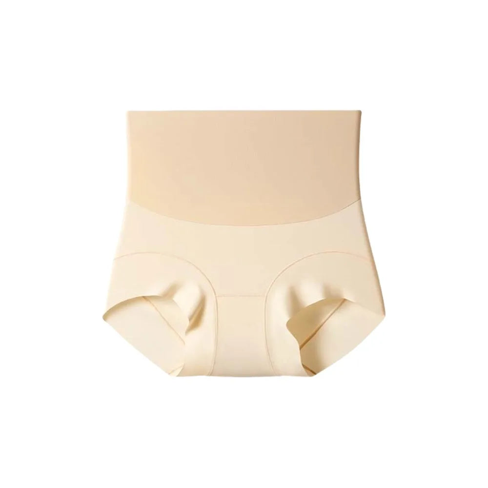 High Waist Postpartum Body Shaper Shapewear Cotton Crotch Butt Lifter Briefs Belly Contracting Solid Color Panties