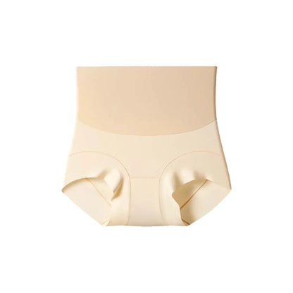 High Waist Postpartum Body Shaper Shapewear Cotton Crotch Butt Lifter Briefs Belly Contracting Solid Color Panties