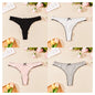 4PCS Breathable Comfortable Cotton Women's Thong Sexy G-string Skin-friendly Women's Underwear Seamless Stretchy Women's Panties