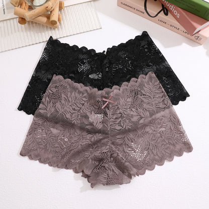 3PCS Sexy Floral Lace Panties Women Briefs Low Waist Soft Lingerie Comfortable Female Underwear Girls Intimates Panties S-XL