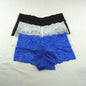 3pcs M-XXL Female Boxers Underwear Silk Boyshorts Women Transparent Panties Shorts Ladies Perspective Lingerie