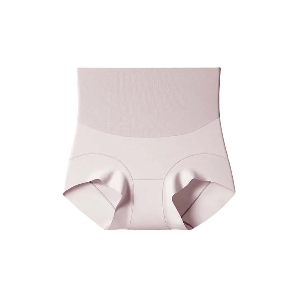 High Waist Postpartum Body Shaper Shapewear Cotton Crotch Butt Lifter Briefs Belly Contracting Solid Color Panties