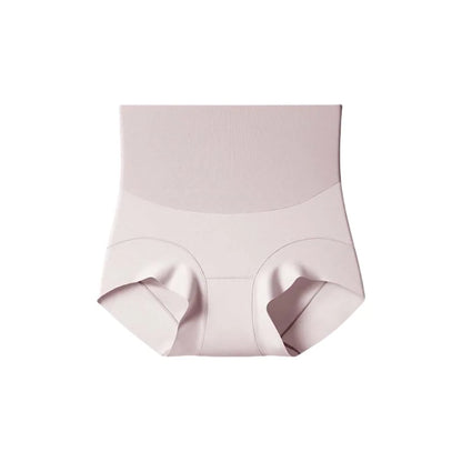 High Waist Postpartum Body Shaper Shapewear Cotton Crotch Butt Lifter Briefs Belly Contracting Solid Color Panties