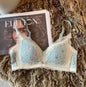Women's Bra Briefs Suit Underwear Fashion Push Up Bra Sexy Lace Panties Girls' Non Steel Ring Brassiere Female Sexy Lingerie Set