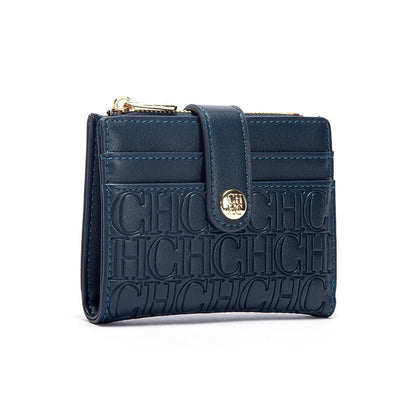 CHCH Fashion Classic Retro Men's and Women's Universal Wallet Letter Printed Portable Card Bag Zero Wallet Wallet