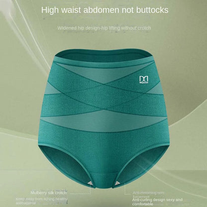 High Waist Postpartum Body Shaper Shapewear Cotton Seamless Underpants Large Size Panties Waist Trainer Tummy Control Underwear