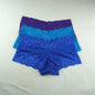 3pcs M-XXL Female Boxers Underwear Silk Boyshorts Women Transparent Panties Shorts Ladies Perspective Lingerie